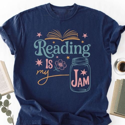 Reading Is My Jam Unisex T-Shirt, Book Lover Gift for Readers