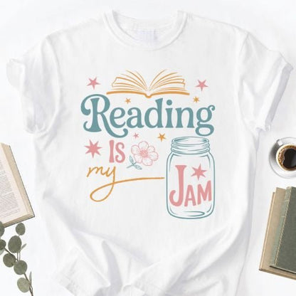 Reading Is My Jam Unisex T-Shirt, Book Lover Gift for Readers
