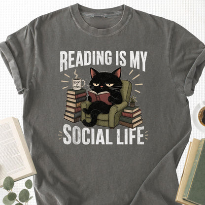 Reading Is My Social Life Unisex T-Shirt
