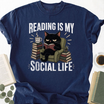 Reading Is My Social Life Unisex T-Shirt