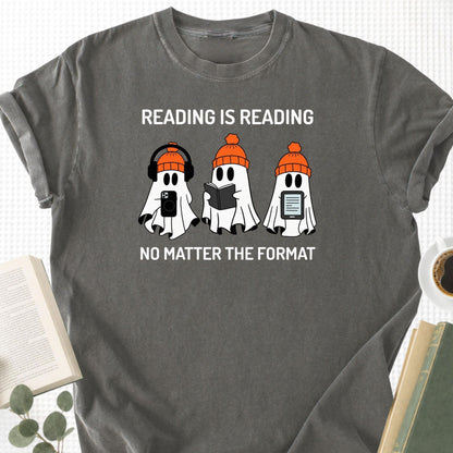 Reading is Reading No Matter The Format Unisex T-Shirt