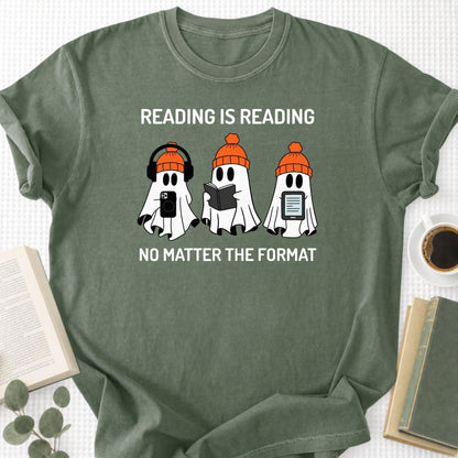 Reading is Reading No Matter The Format Unisex T-Shirt