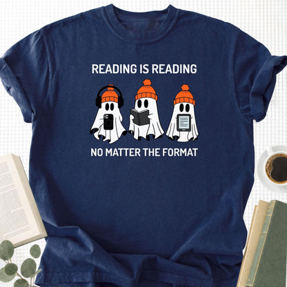 Reading is Reading No Matter The Format Unisex T-Shirt