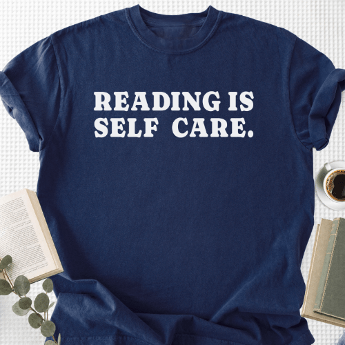 Reading Is Self Care Retro Unisex T-Shirt, Bookworm Shirt