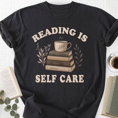 Reading Is Self Care Vintage Unisex T-Shirt