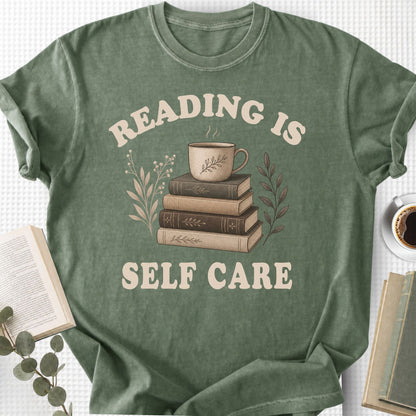 Reading Is Self Care Vintage Unisex T-Shirt