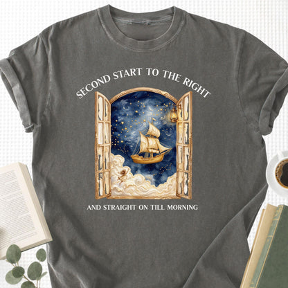 Second Start To The Right Peter Pan Unisex T-Shirt