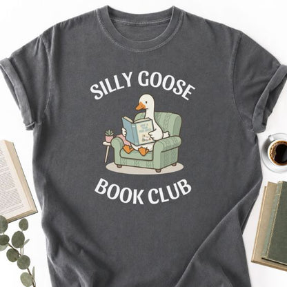 Silly Goose Book Club Unisex T-Shirt, Funny Book Lover Shirt