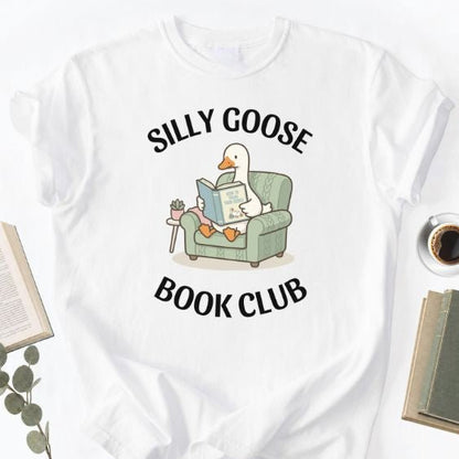 Silly Goose Book Club Unisex T-Shirt, Funny Book Lover Shirt