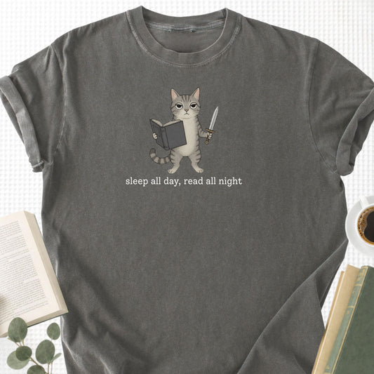 Sleep All Day, Read all Night Unisex T-Shirt