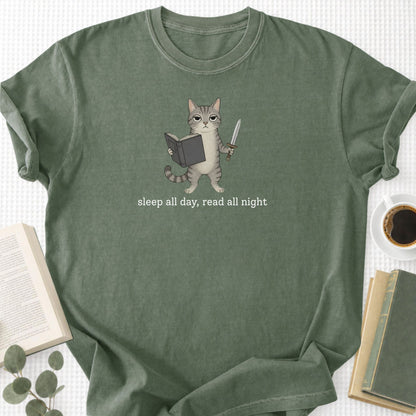 Sleep All Day, Read all Night Unisex T-Shirt