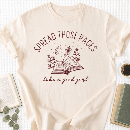 Spread Those Pages Like A Good Girl Unisex T-Shirt