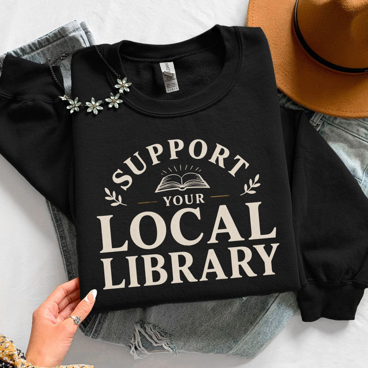 Support Your Local Library Unisex Sweatshirt