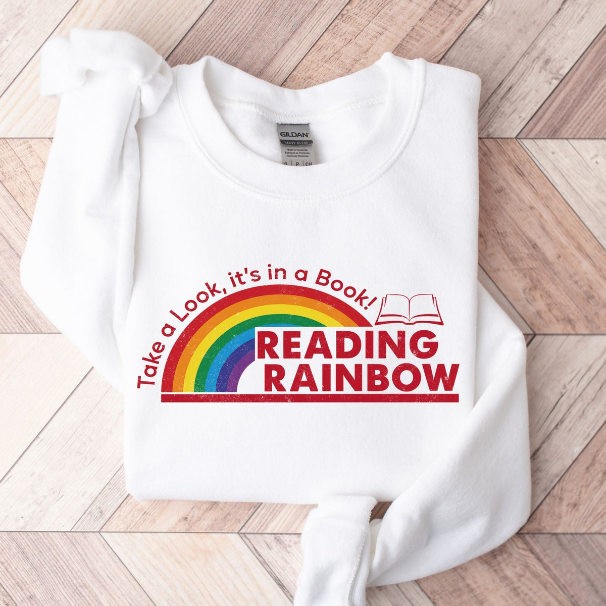 Take A Look, It's In a Book! Reading Rainbow Unisex Sweatshirt