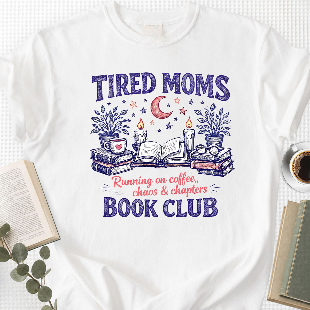 Tired Moms Book Club Celestial Unisex T-Shirt
