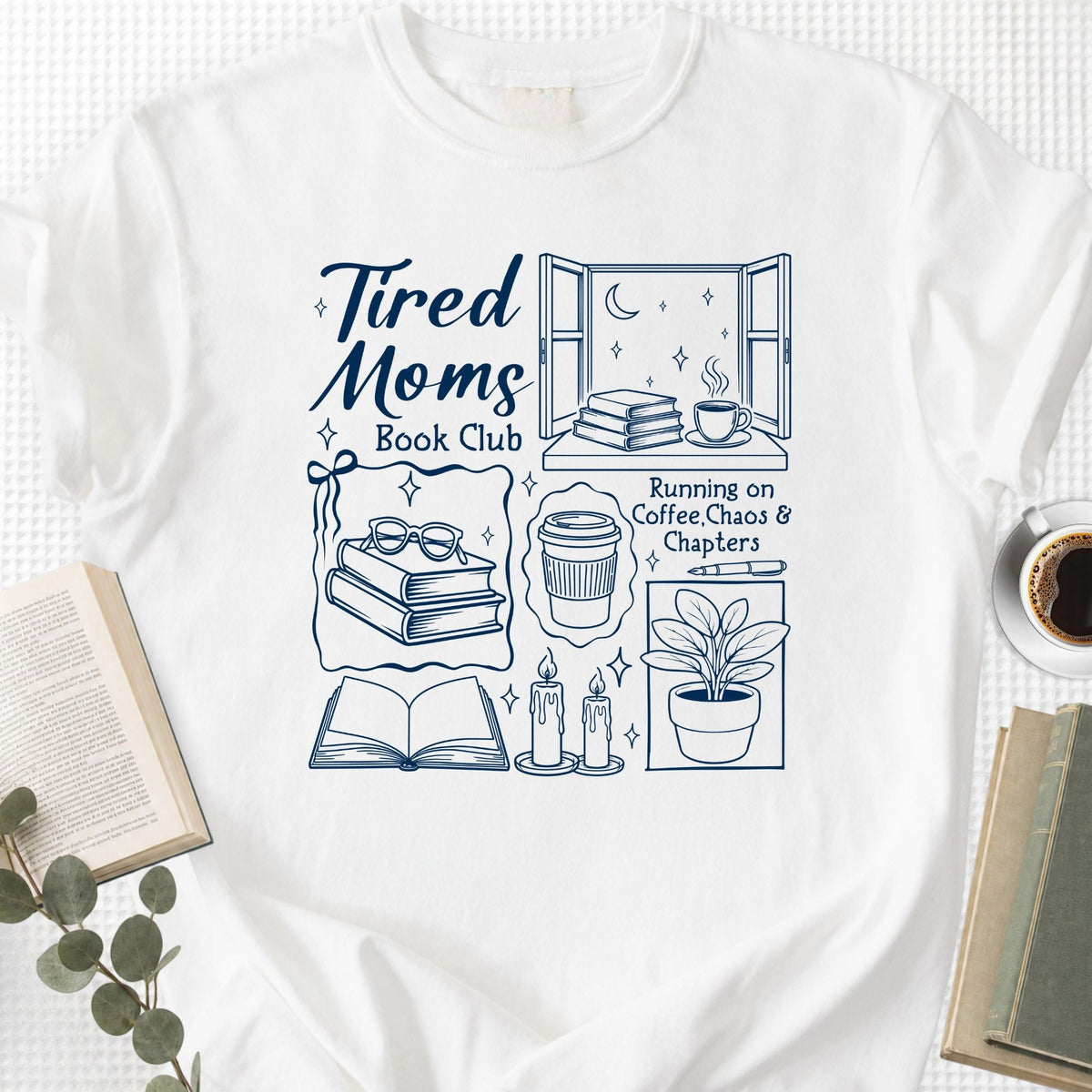 Tired Moms Book Club Unisex T-Shirt