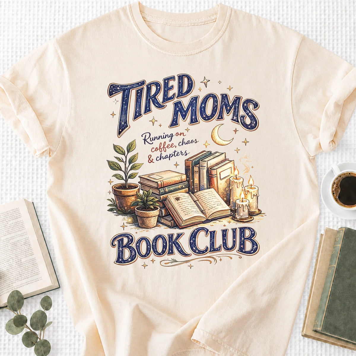 Tired Moms Book Club Vintage Unisex T-Shirt