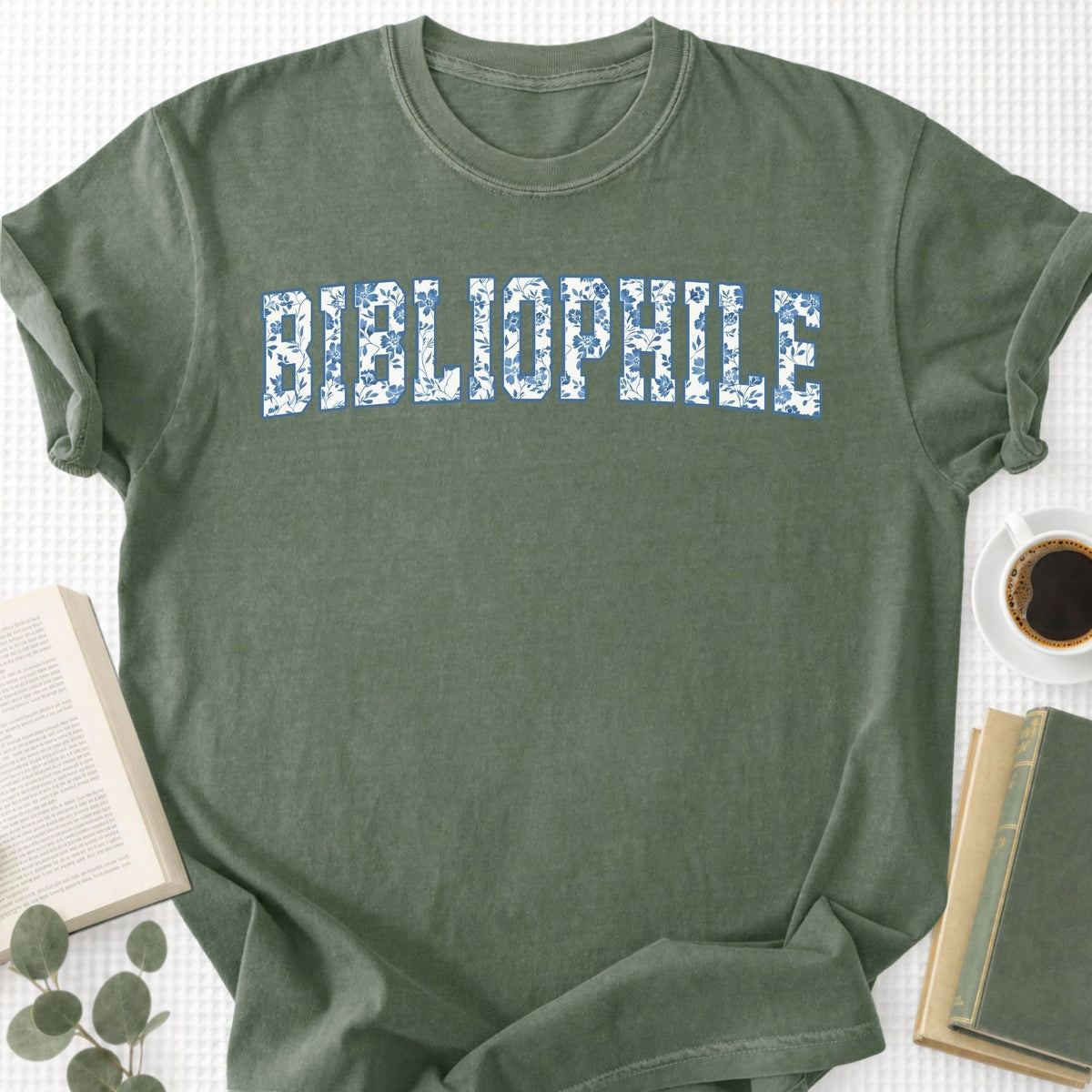 Toile Floral Bibliophile Unisex T-Shirt