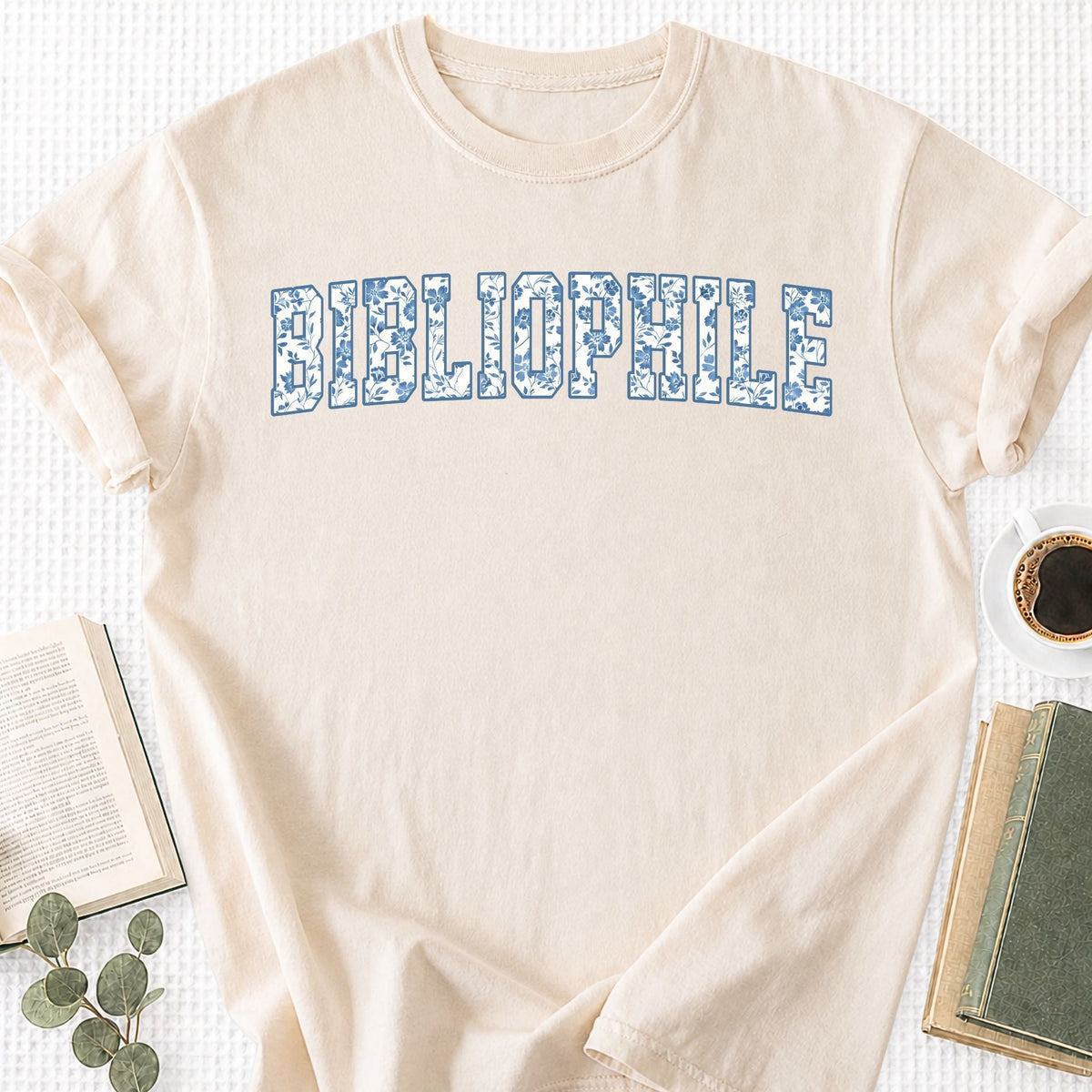 Toile Floral Bibliophile Unisex T-Shirt