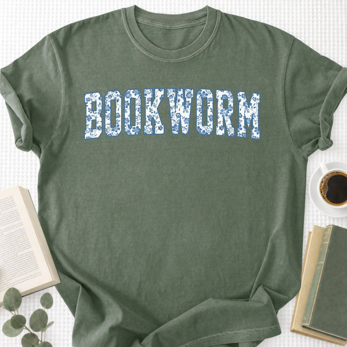 Toile Floral Bookworm Unisex T-Shirt