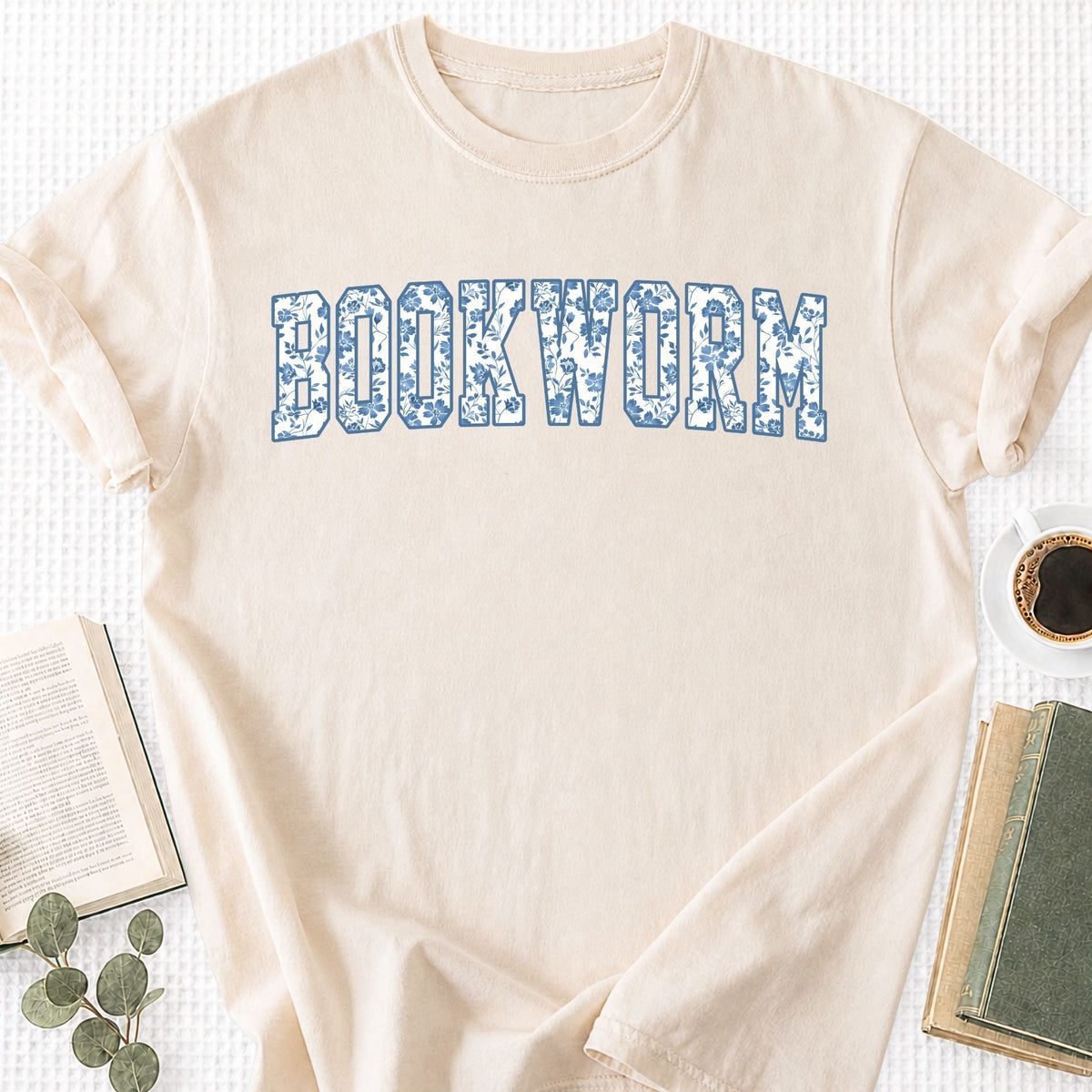 Toile Floral Bookworm Unisex T-Shirt