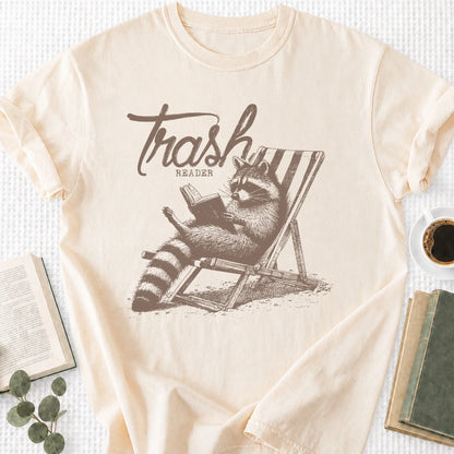 Trashy Reader Raccoon Unisex T-Shirt