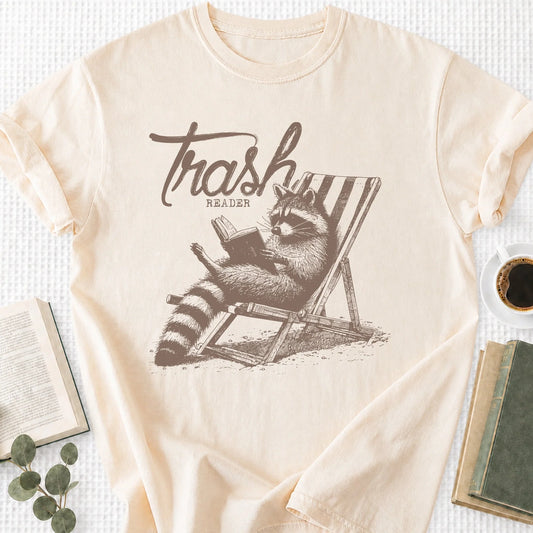 Trashy Reader Raccoon Unisex T-Shirt