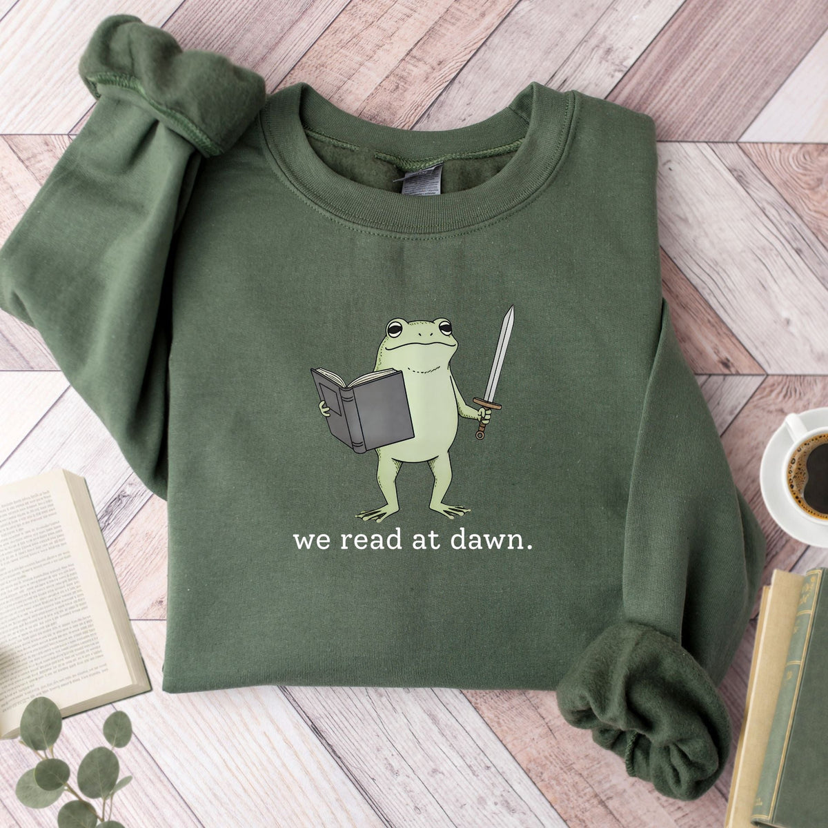 We Read At Draw Frog Unisex Sweatshirt